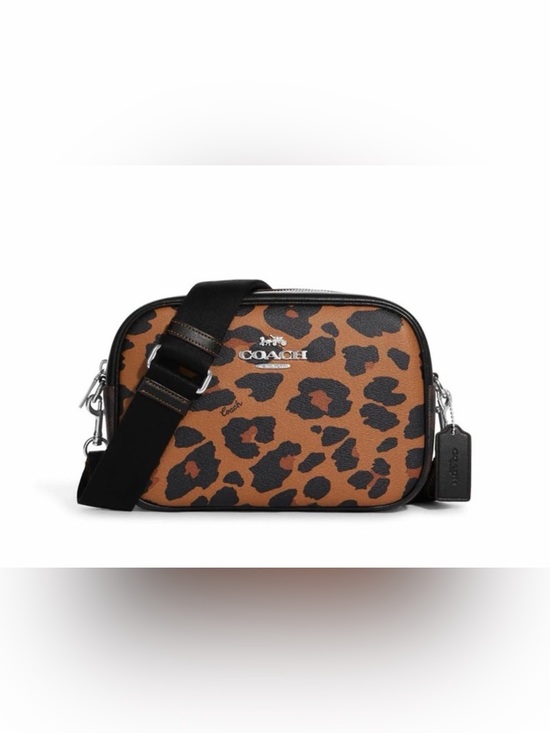Coach Handbags - Coach Leopard Print Crossbody Bag in Brown and Black